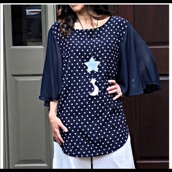 goldspark Tops - Navy blue tunic sz large